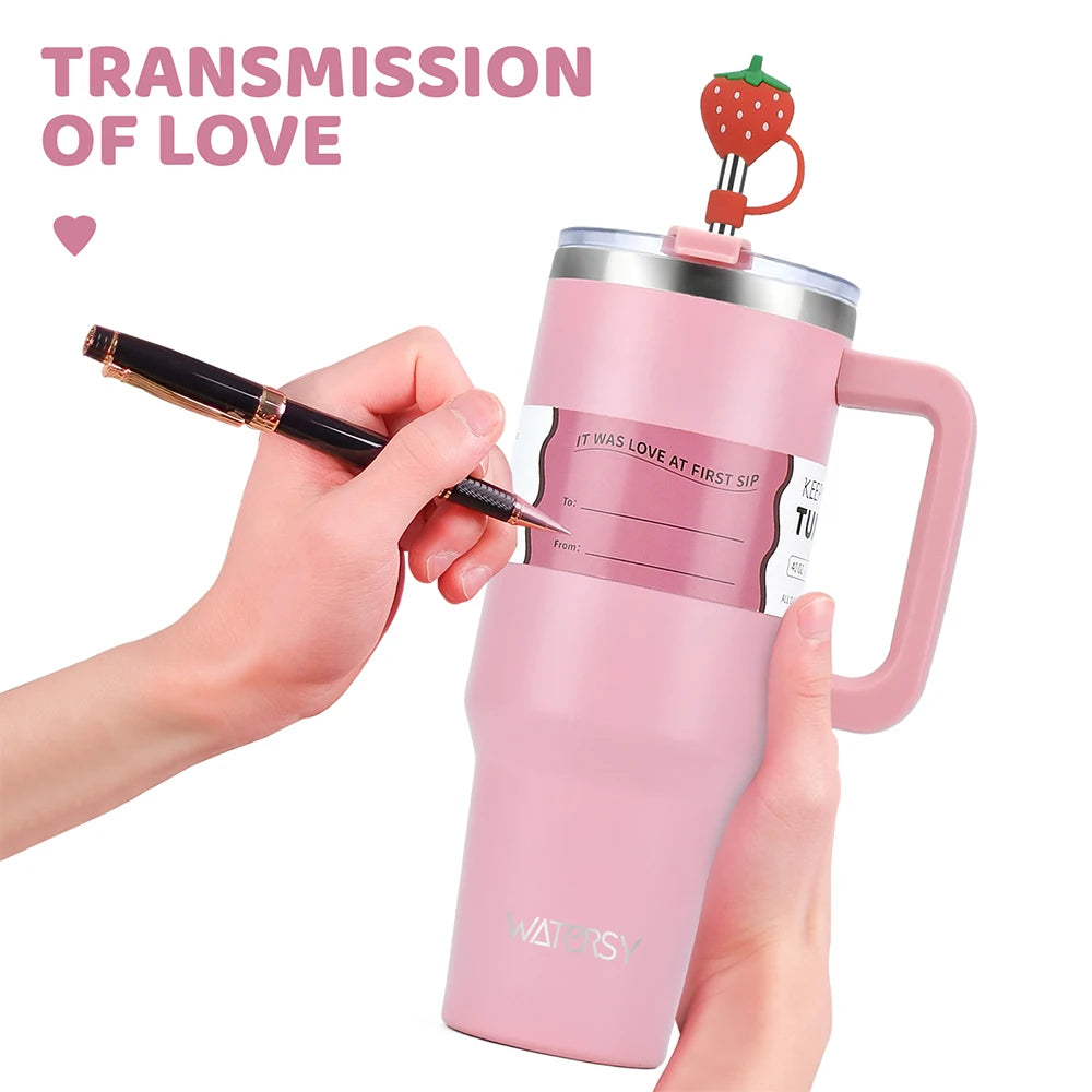 Pink Thermal Tumbler | Stainless Steel Thermal Tumbler | Gaigza