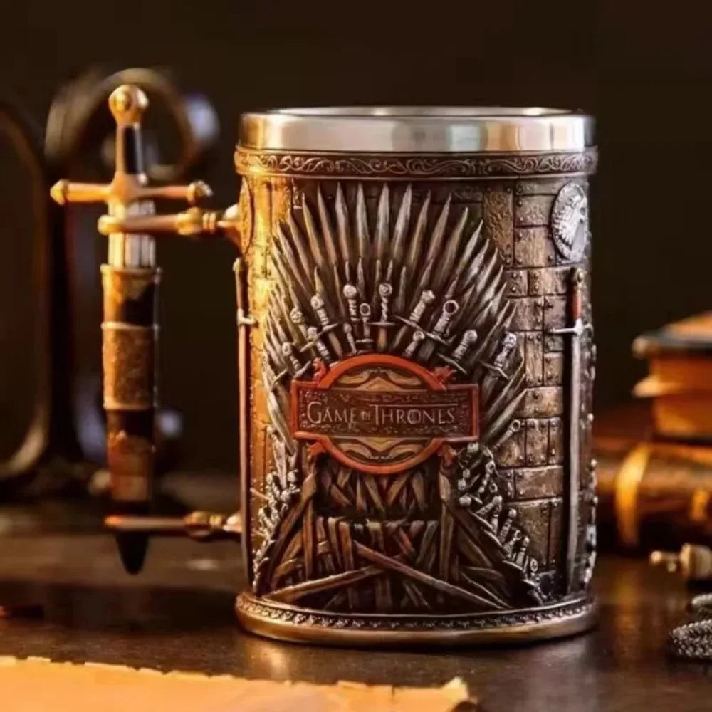 Game of Thrones 3D Carved Personalized Goblet – Unique Beer & Coffee Mug