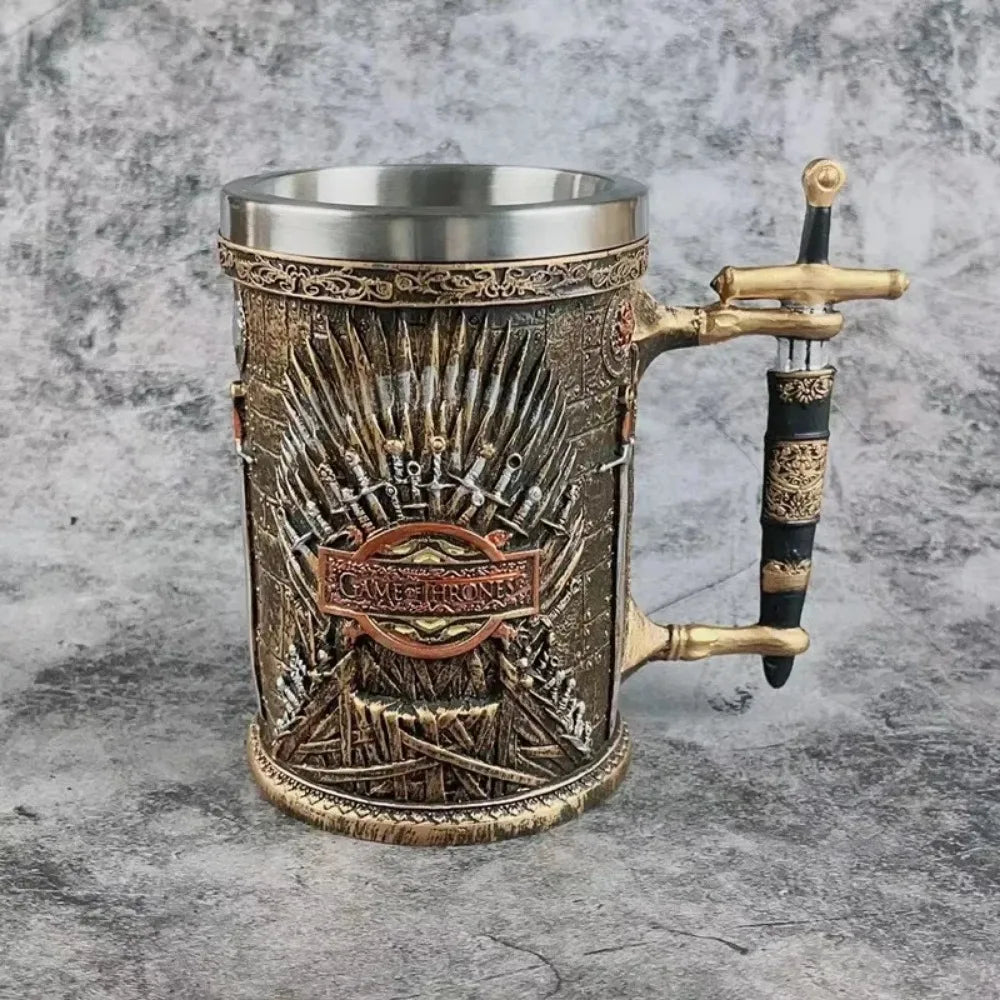 Game of Thrones 3D Carved Personalized Goblet – Unique Beer & Coffee Mug