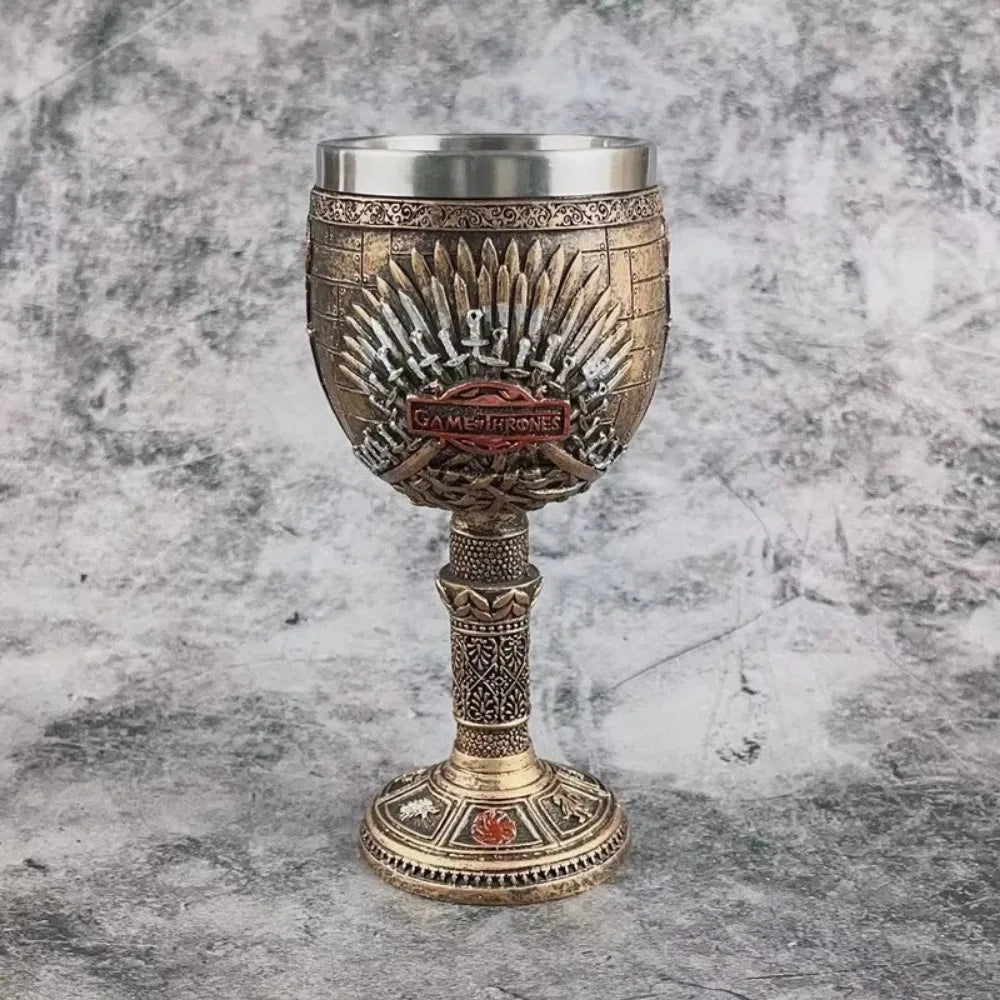 Game of Thrones 3D Carved Personalized Goblet – Unique Beer & Coffee Mug