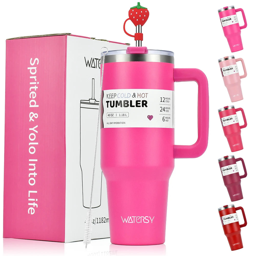 Pink Thermal Tumbler | Stainless Steel Thermal Tumbler | Gaigza