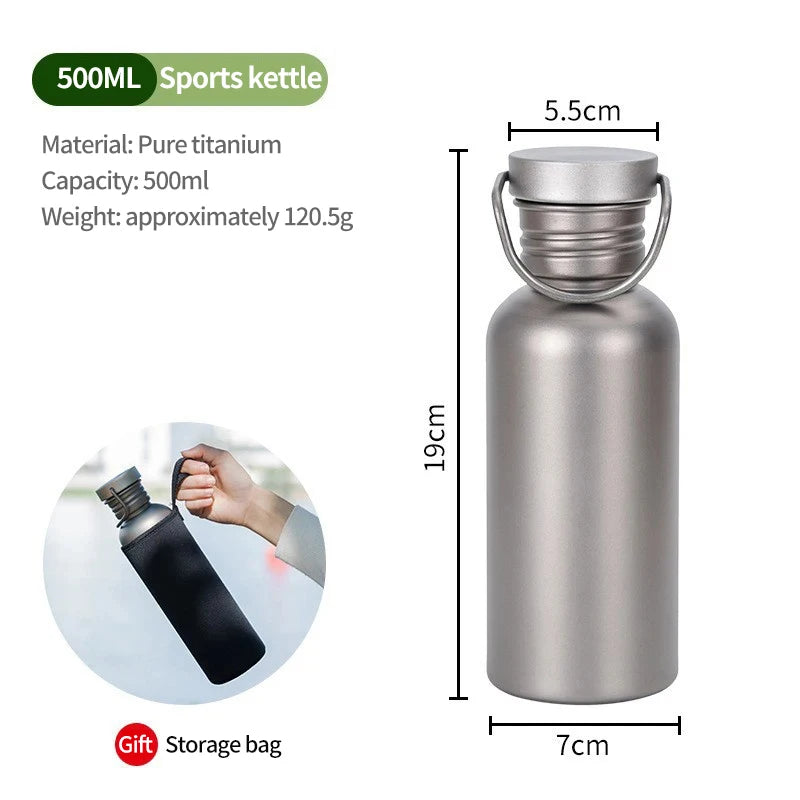 Titanium Water Bottle | Titanium Insulated Bottle  | Gaigza